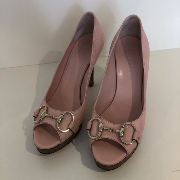 Gucci Pink Peep toe Pumps - Picture 5 of 5